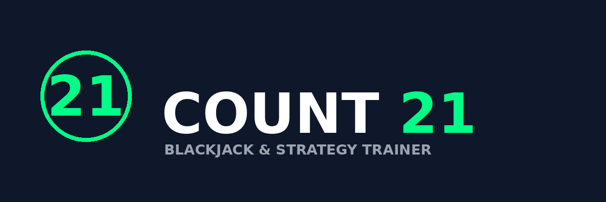 Count21 – Blackjack Card Counting & Strategy Trainer